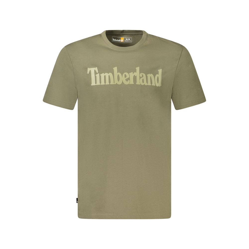 Timberland T-Shirt aus grĂŒner Baumwolle