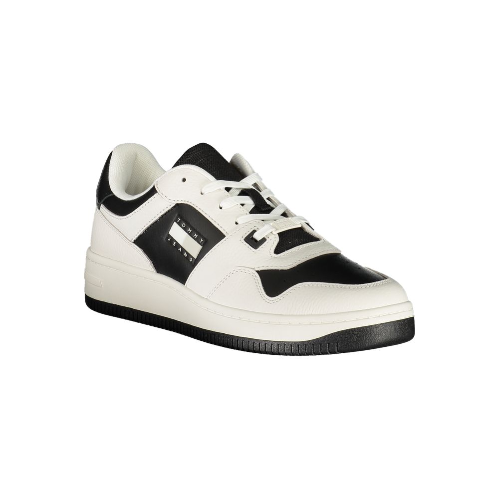 Tommy Hilfiger Weißes Leder Herren Sneaker – Bild 2