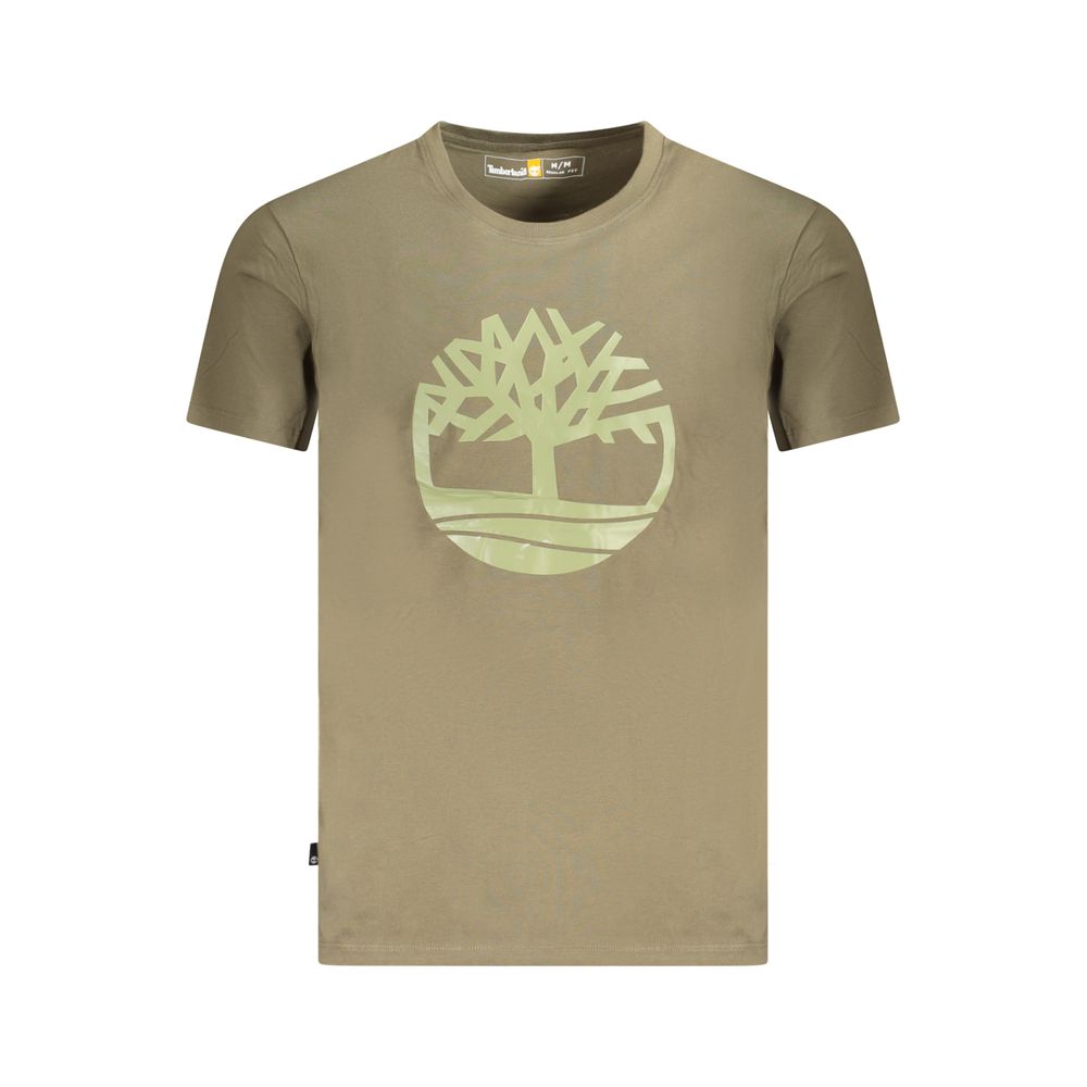 Timberland T-Shirt aus grĂŒner Baumwolle