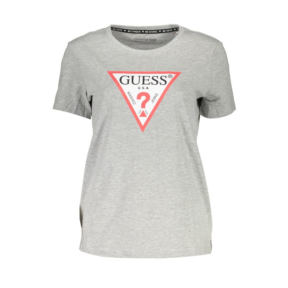 Guess Jeans Braunes Baumwoll-T-Shirt für Frauen