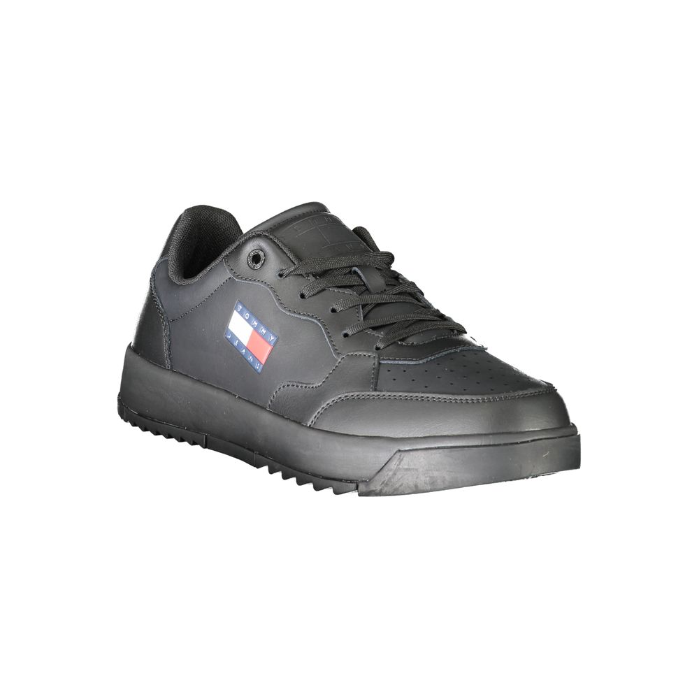 Tommy Hilfiger Schwarzer Polyethylen Herren Sneaker – Bild 2