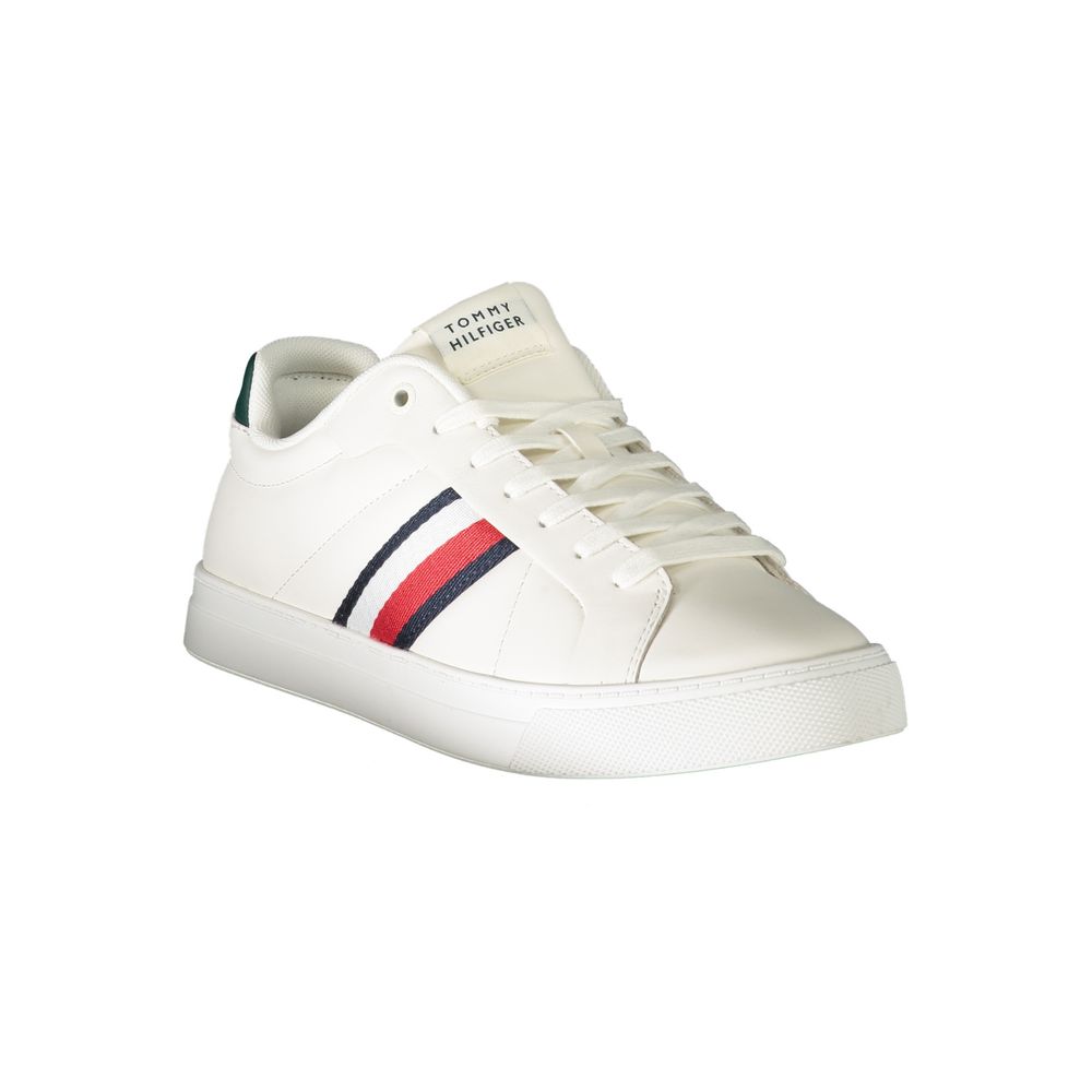 Tommy Hilfiger Weißes Leder Herren Sneaker – Bild 2