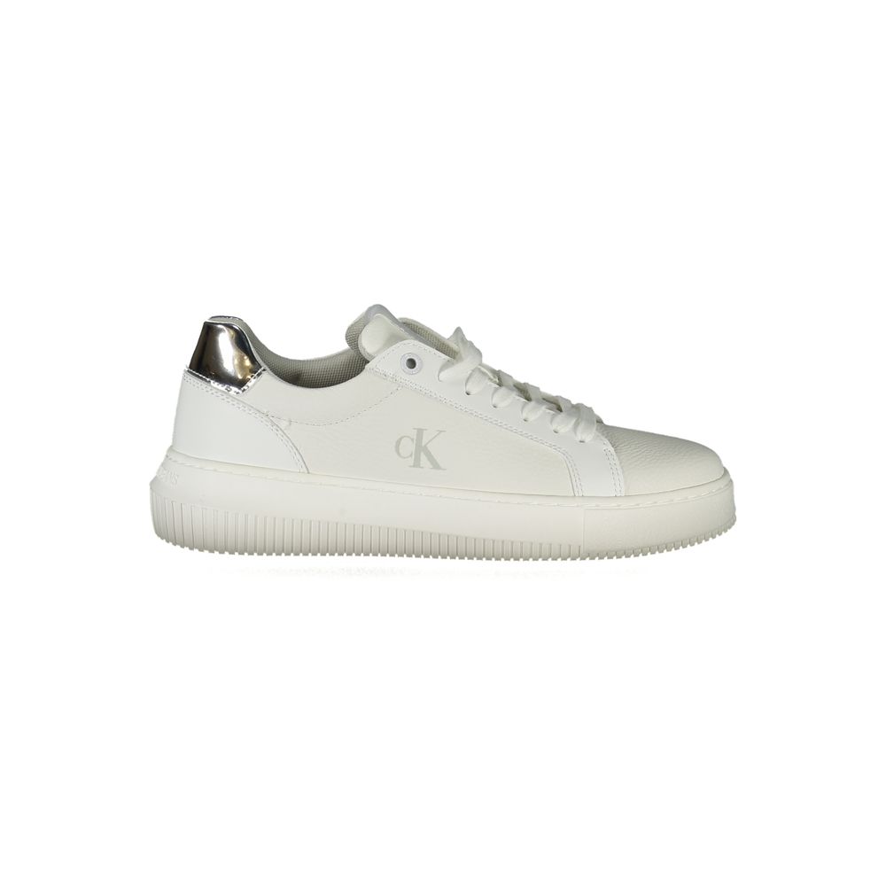 Calvin Klein Weißes Polyethylen Damen Sneaker