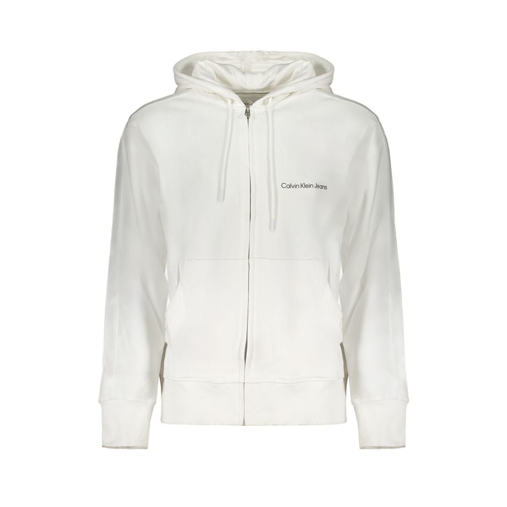 Calvin Klein Weißer Baumwollpullover