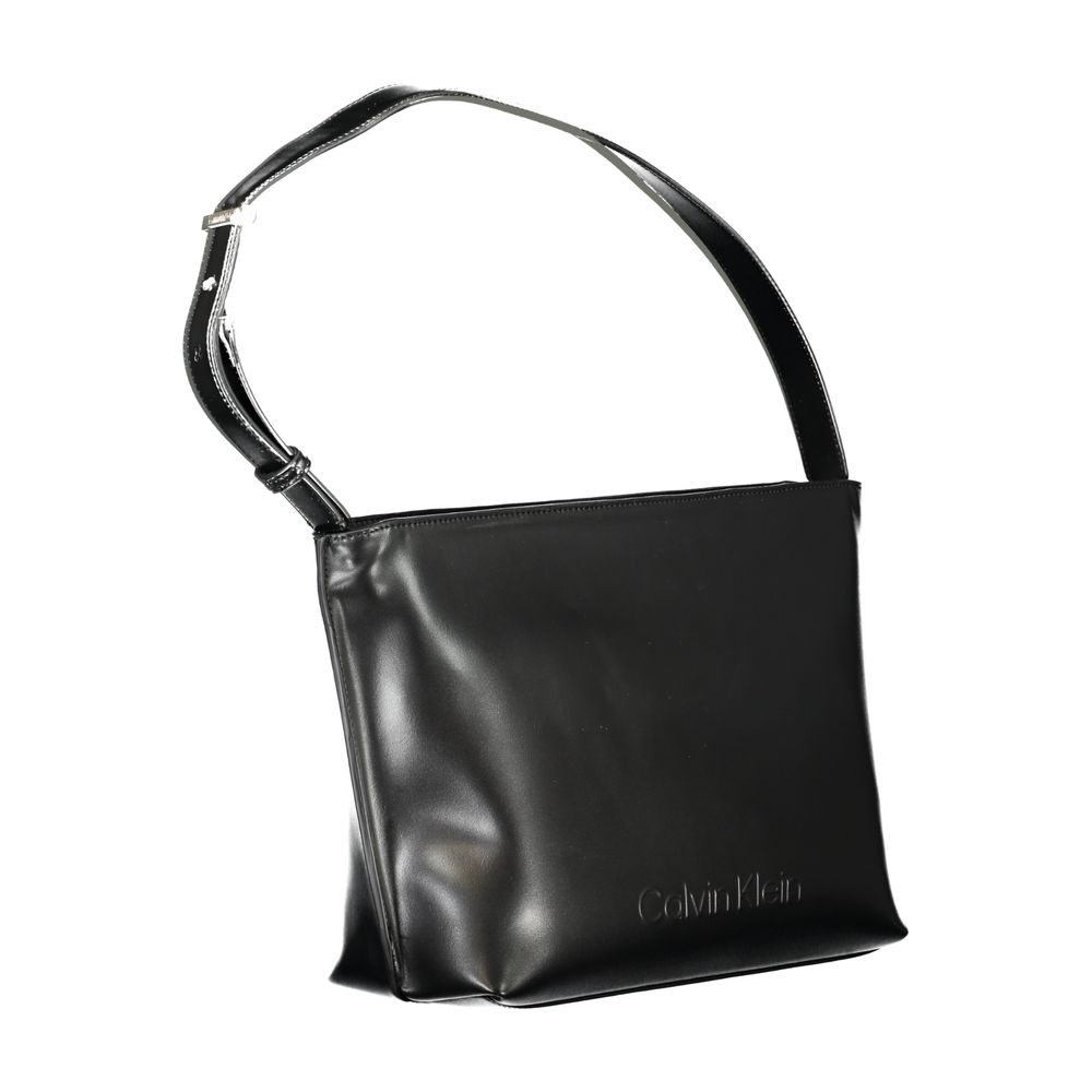 Calvin Klein Schwarz Polyester Frauen Handtasche – Bild 3