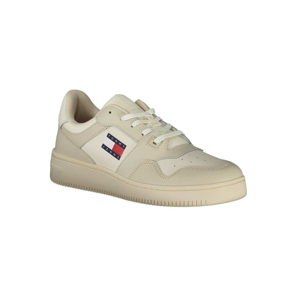 Tommy Hilfiger Beige Leder Herren Sneaker – Bild 2