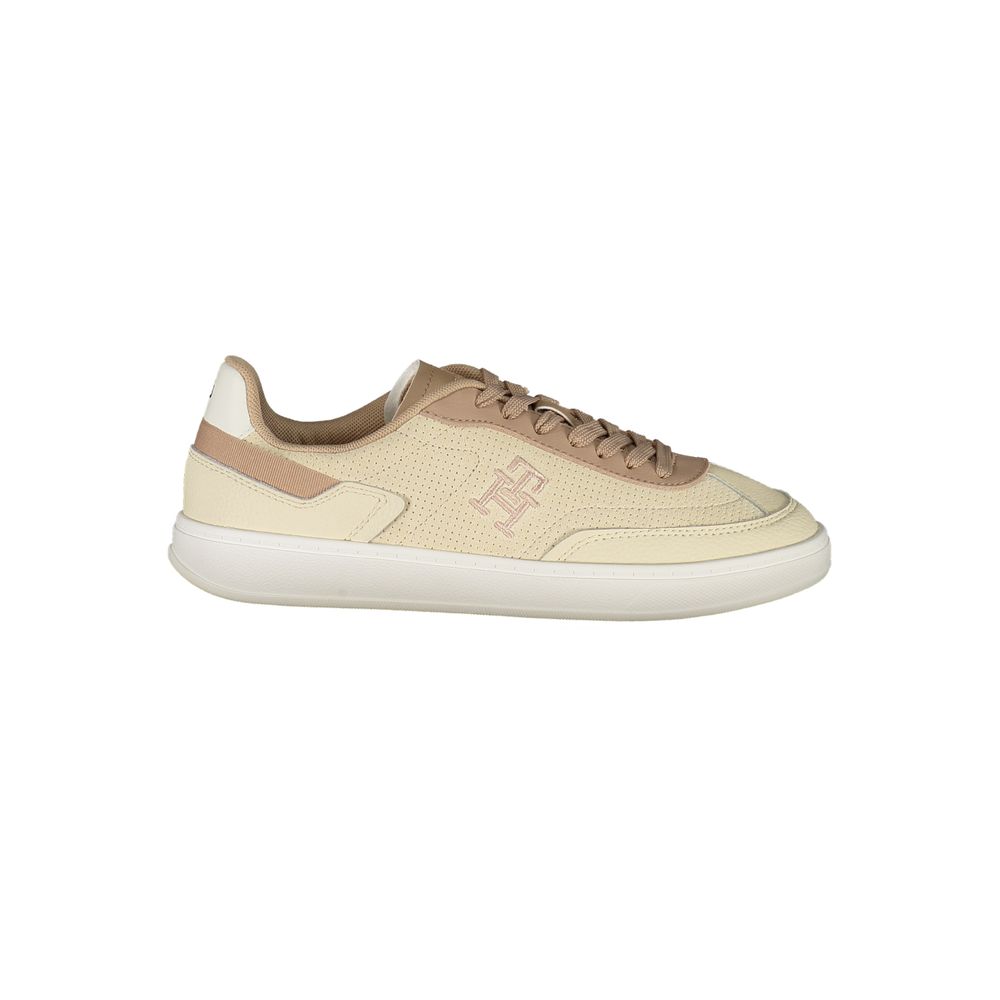 Tommy Hilfiger Beige Leder Damen Sneaker