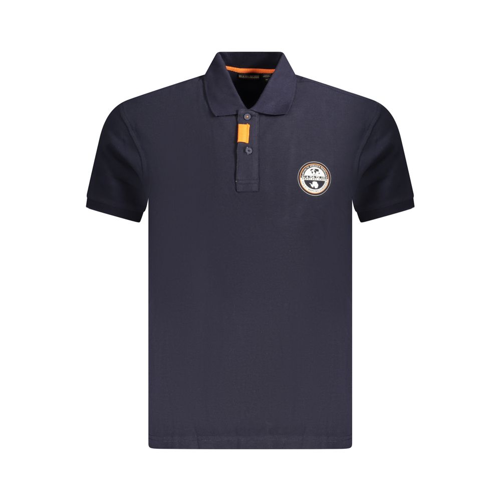 Napapijri Blaues Baumwoll-Poloshirt für Männer