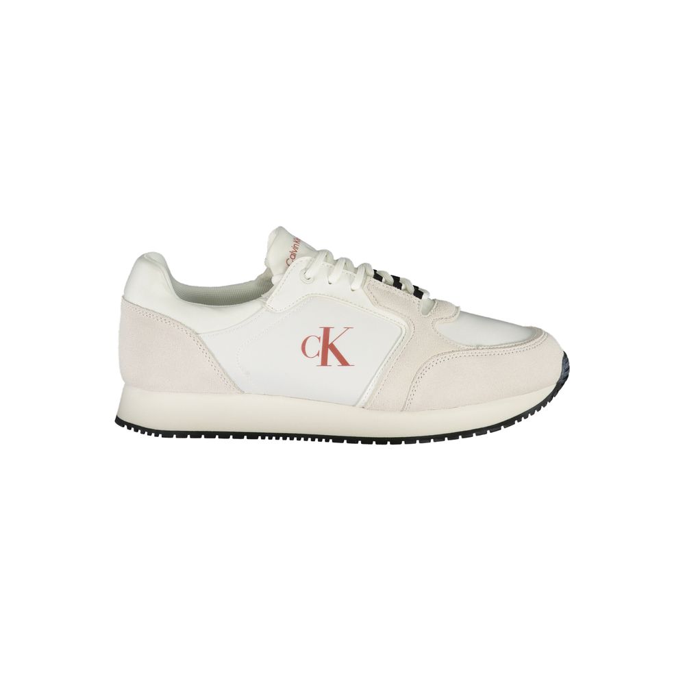Calvin Klein Weißes Leder Herren Sneaker