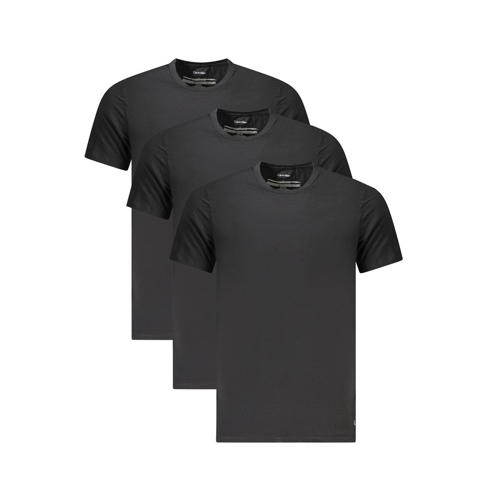 Calvin Klein Schwarzes Baumwolle Männer T-Shirt