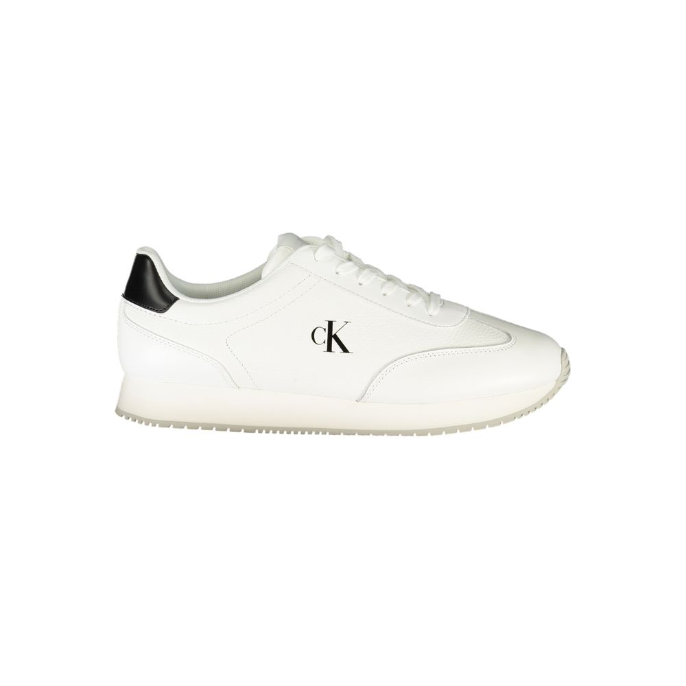 Calvin Klein Weißes Leder Herren Sneaker