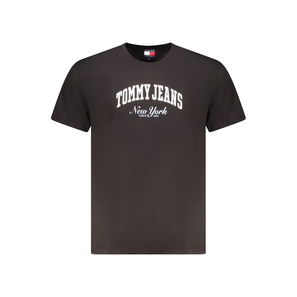 Tommy Hilfiger Schwarzes Baumwolle Männer T-Shirt