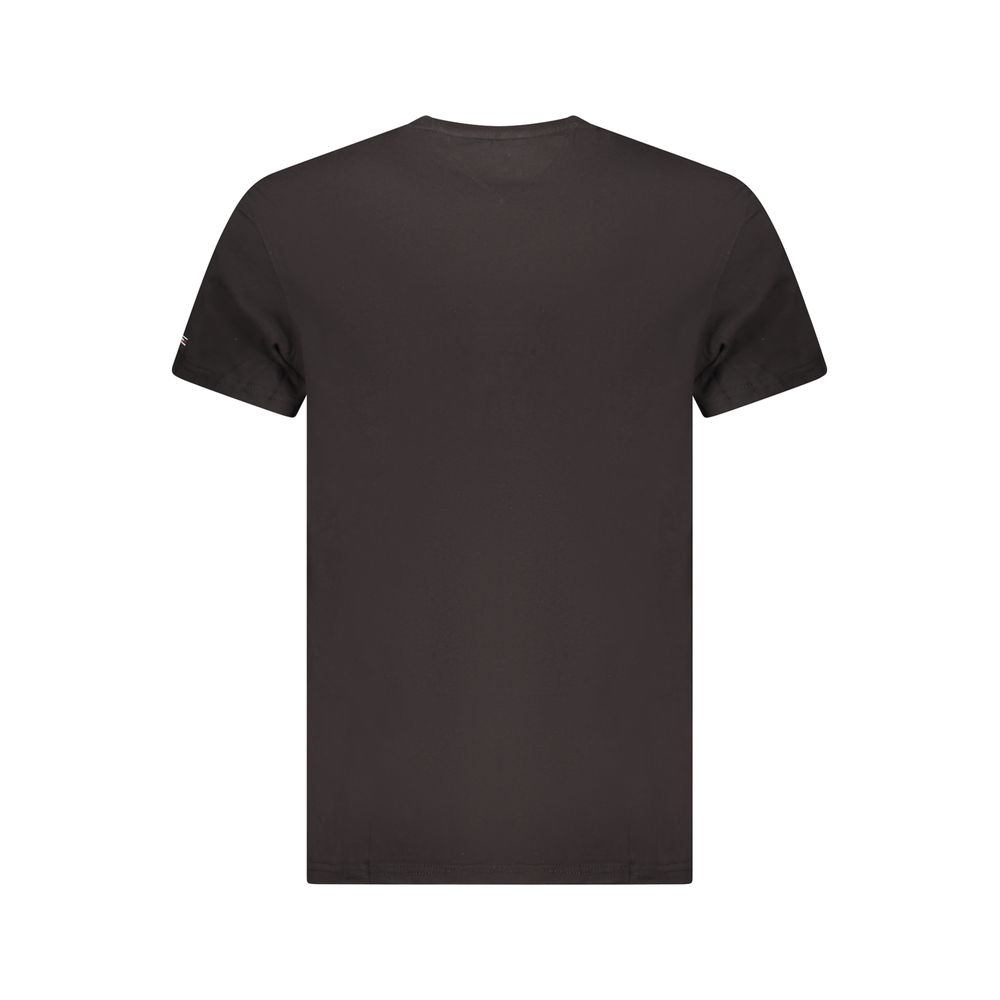 Tommy Hilfiger Schwarzes Baumwolle Männer T-Shirt – Bild 2