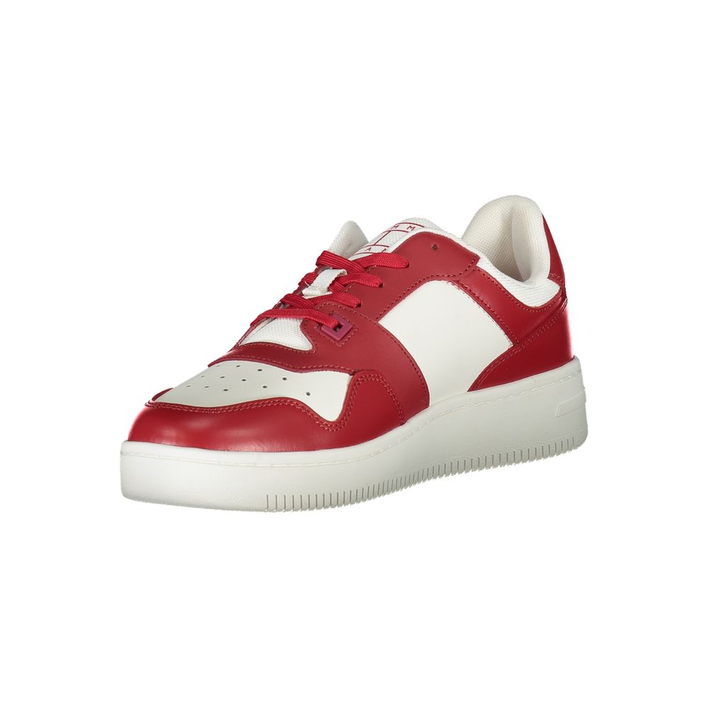 Tommy Hilfiger Rosa Leder Herren Sneaker – Bild 3