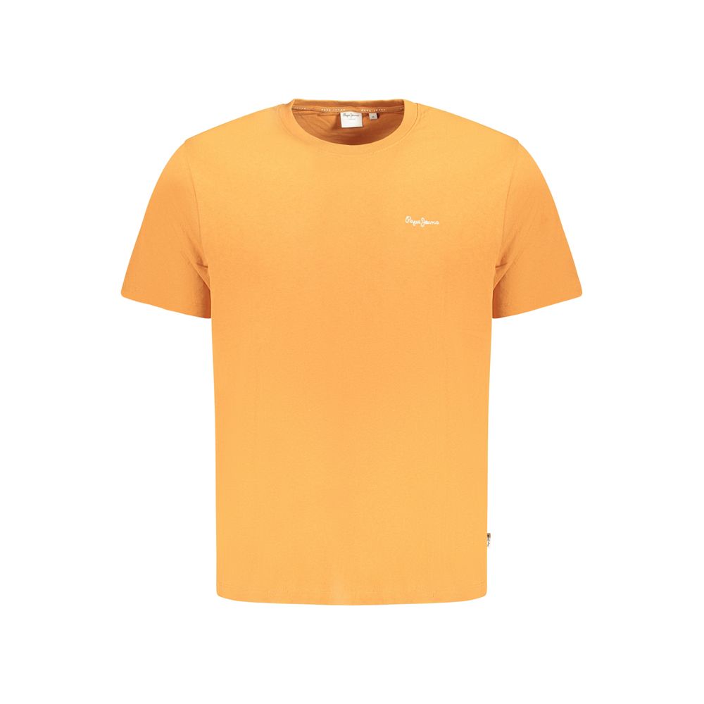 Pepe Jeans Orangefarbenes T-Shirt aus Baumwolle