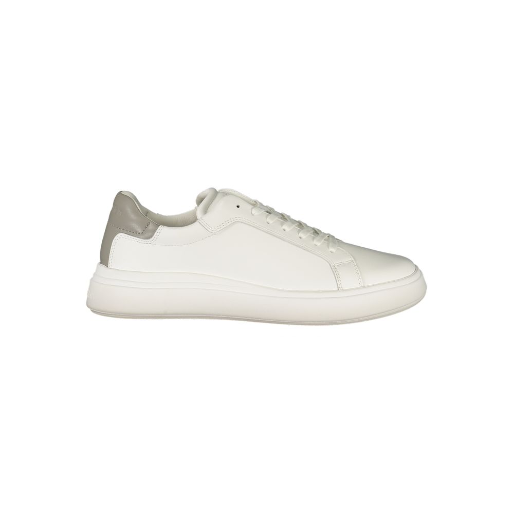 Calvin Klein Sneaker aus weißem Polyester