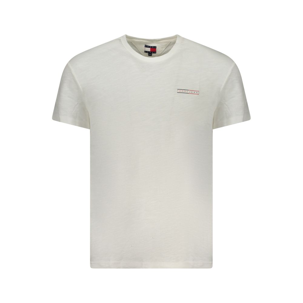 Tommy Hilfiger Weißes Baumwolle Männer T-Shirt