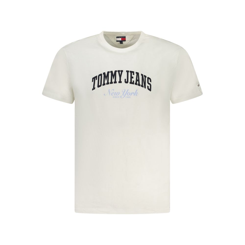 Tommy Hilfiger Weißes Baumwolle Männer T-Shirt