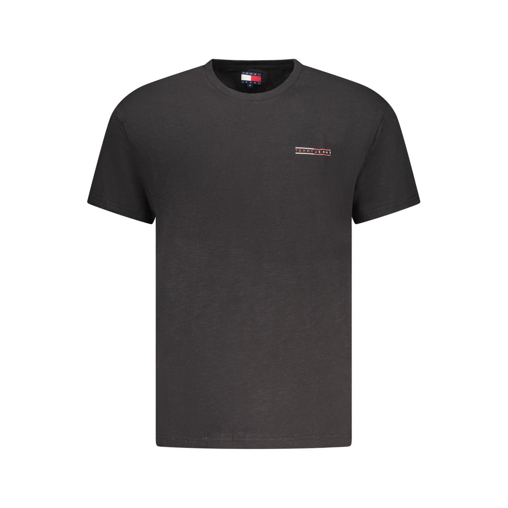 Tommy Hilfiger Schwarzes Baumwolle Männer T-Shirt