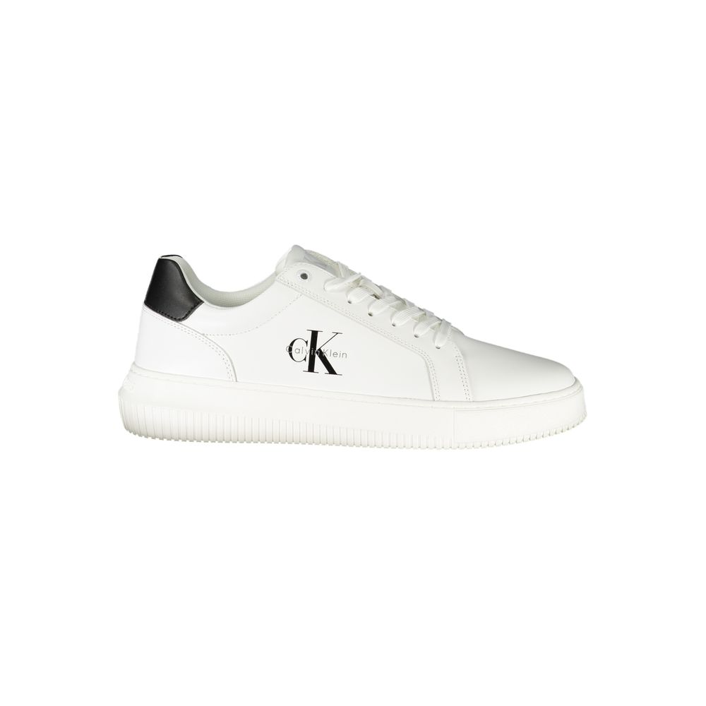 Calvin Klein Weißes Leder Herren Sneaker