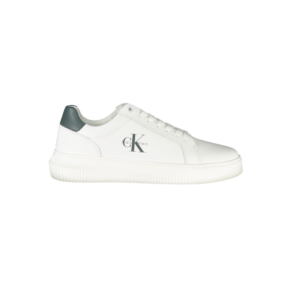 Calvin Klein Weißes Leder Herren Sneaker