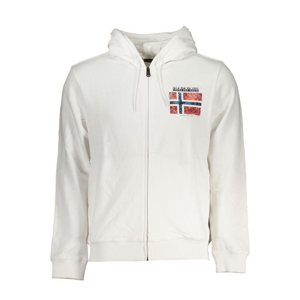 Napapijri Weißer Baumwollpullover