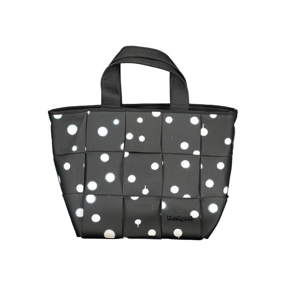 Desigual Schwarze Polyethylen-Handtasche