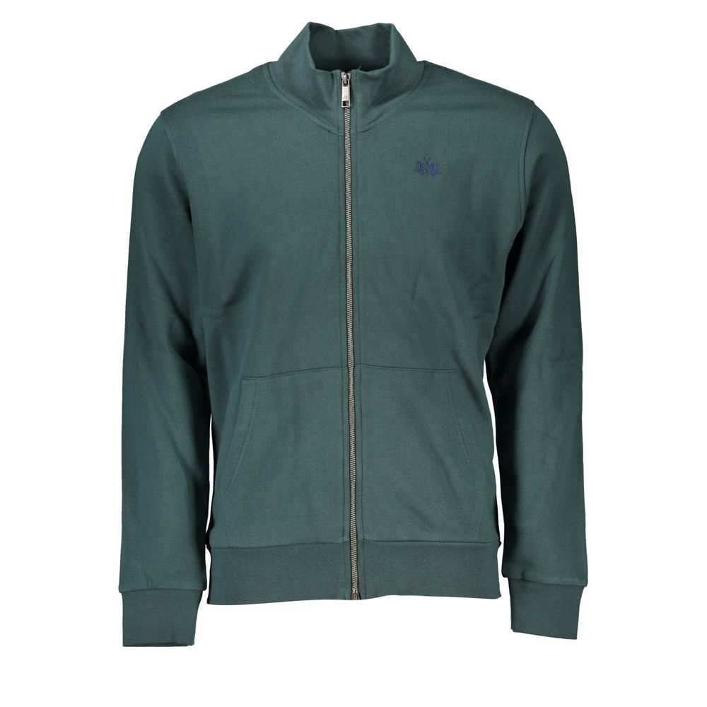 La Martina Grüner Baumwollpullover