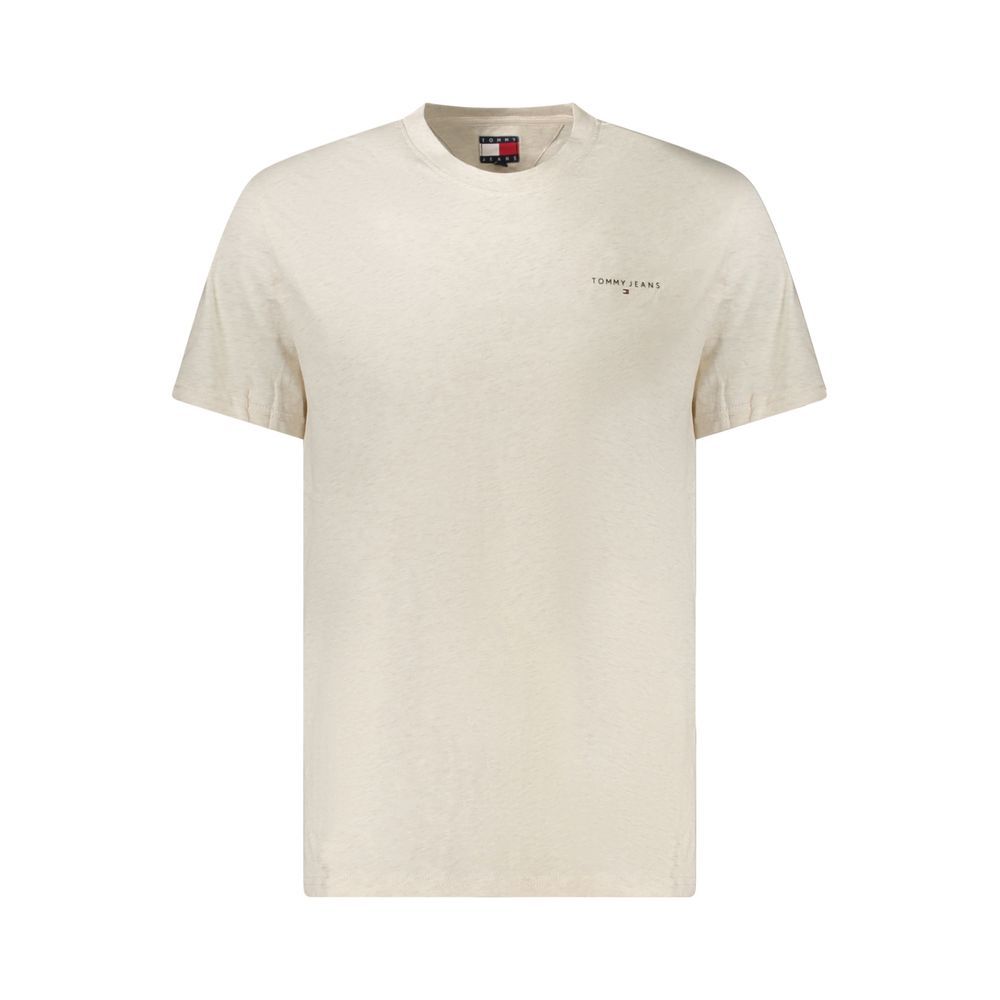 Tommy Hilfiger Beige Baumwolle Männer T-Shirt