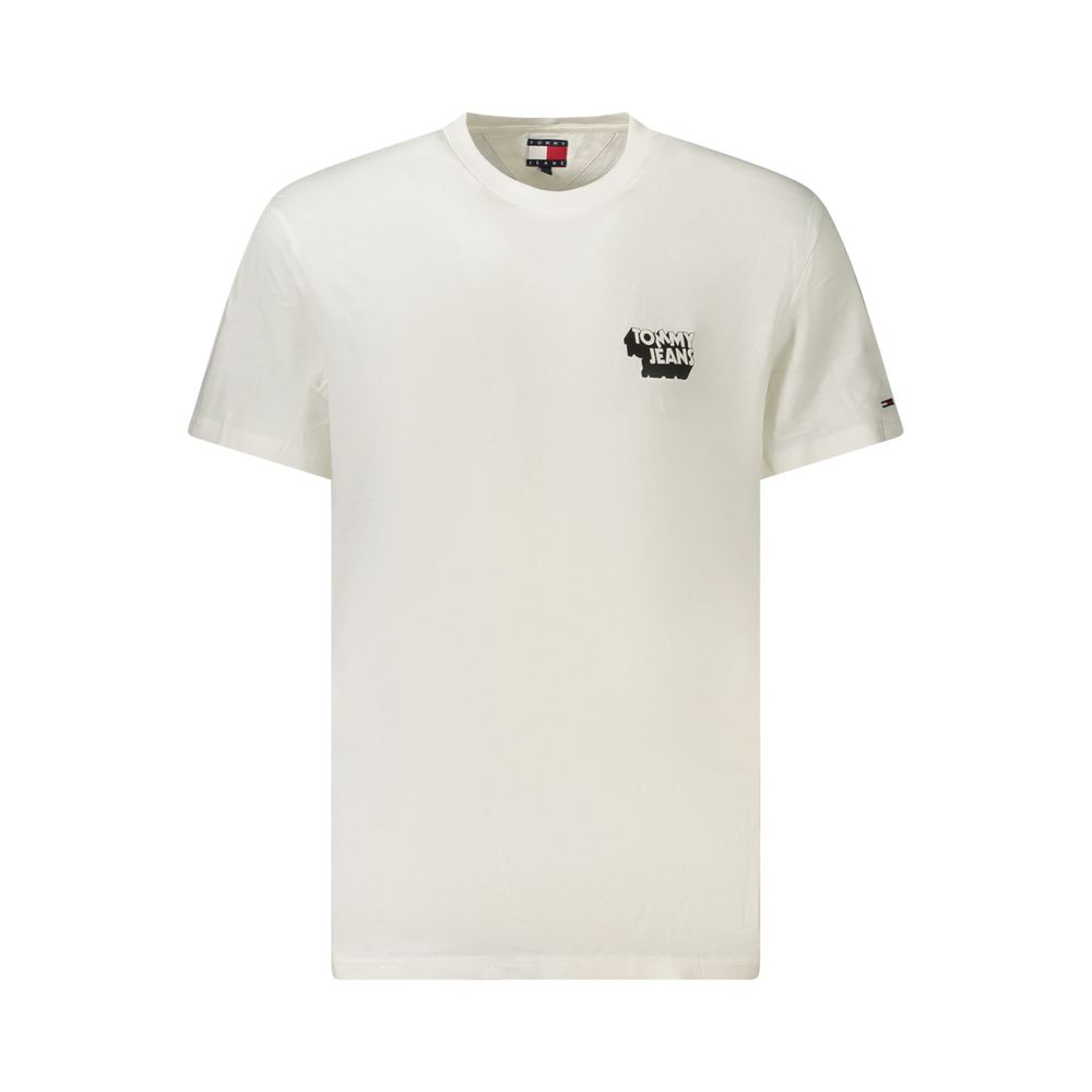 Tommy Hilfiger Weißes Baumwolle Männer T-Shirt