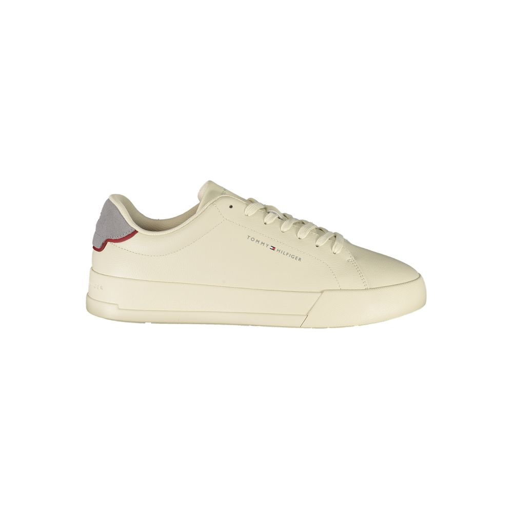 Tommy Hilfiger Beige Leder Herren Sneaker