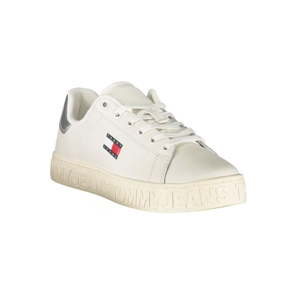 Tommy Hilfiger Weißes Leder Damen Sneaker – Bild 2