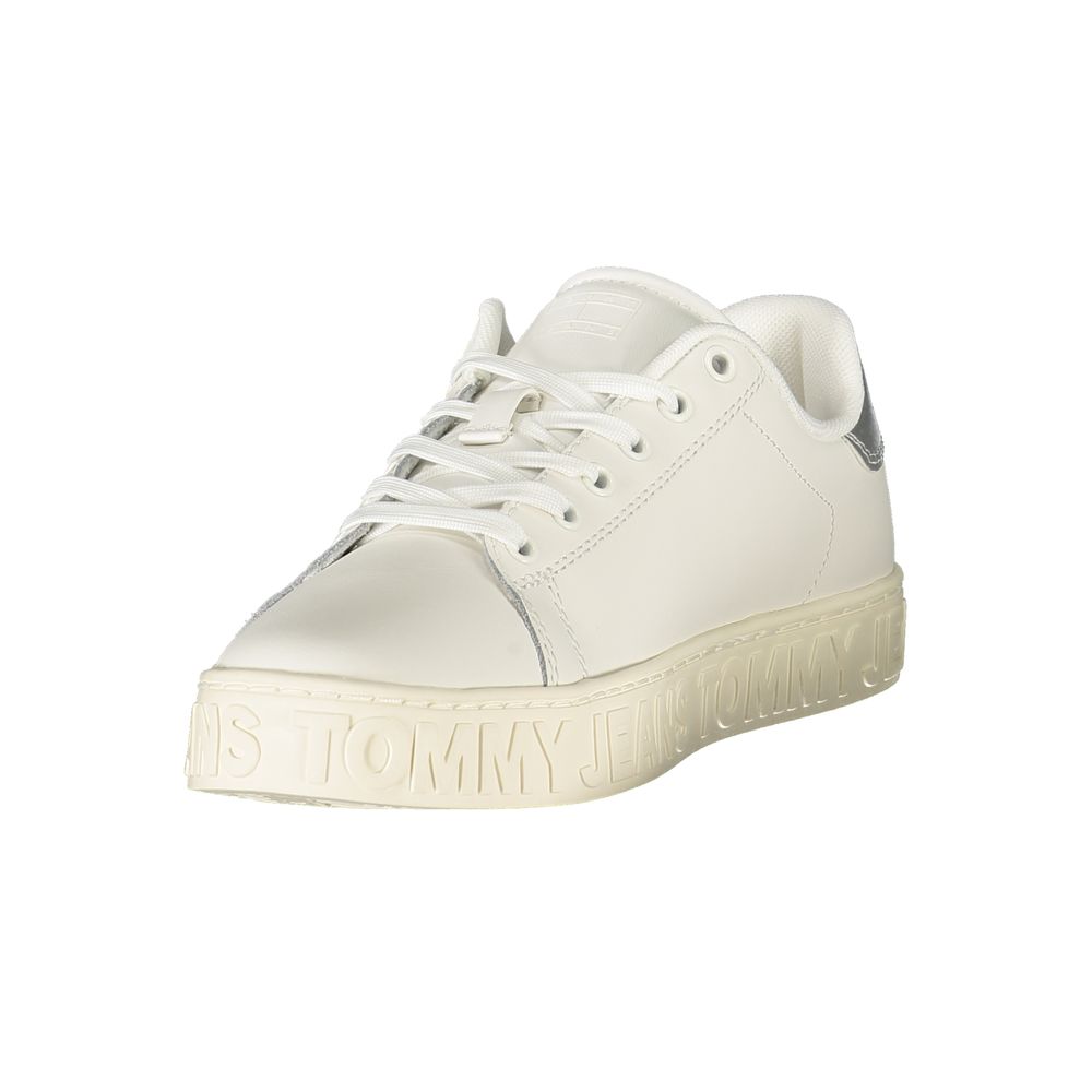 Tommy Hilfiger Weißes Leder Damen Sneaker – Bild 3