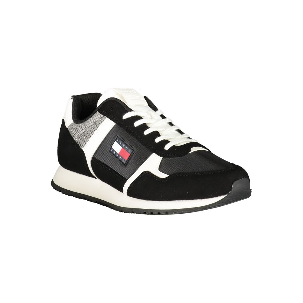 Tommy Hilfiger Schwarzer Polyester Herren Sneaker – Bild 2