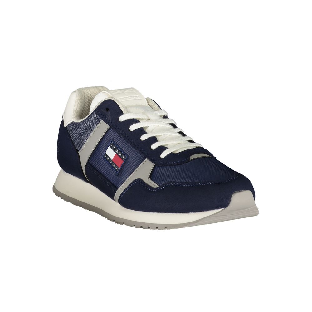Tommy Hilfiger Blauer Polyester Herren Sneaker – Bild 2