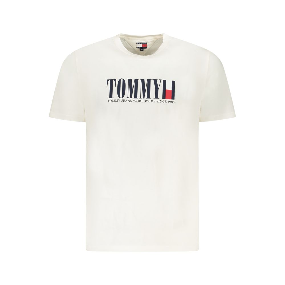 Tommy Hilfiger Weißes Baumwolle Männer T-Shirt