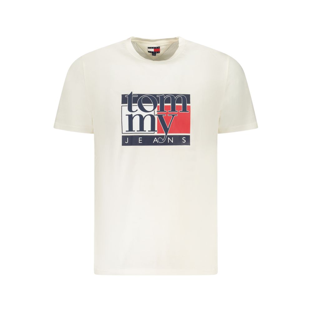 Tommy Hilfiger Weißes Baumwolle Männer T-Shirt