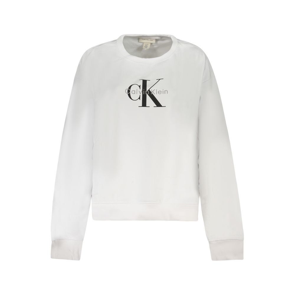 Calvin Klein Weißer Baumwollpullover für Frauen