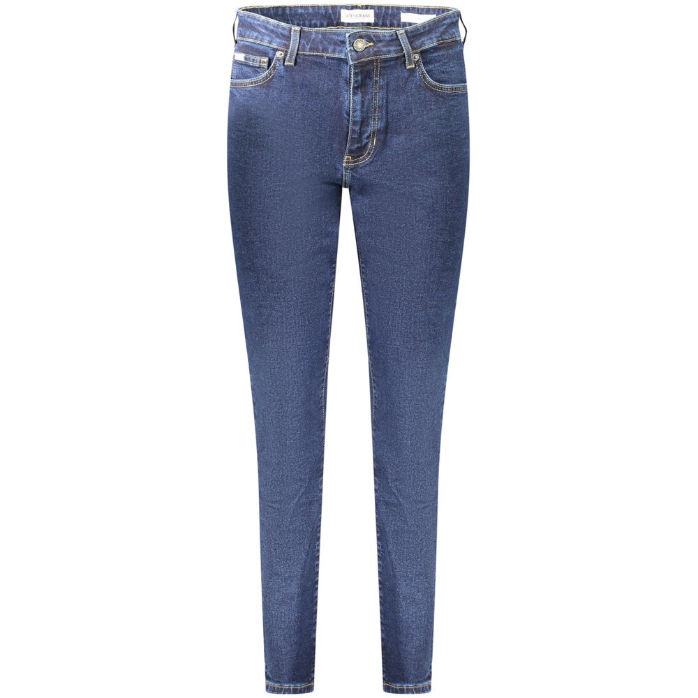 Guess Jeans Blaue Baumwoll-Skinny-Jeans für Frauen