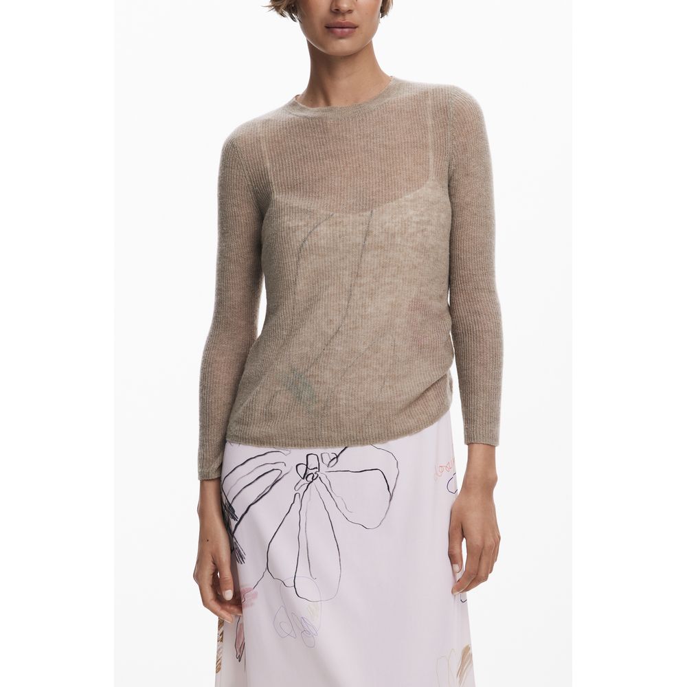 Desigual Weißes Polyester-Damenkleid