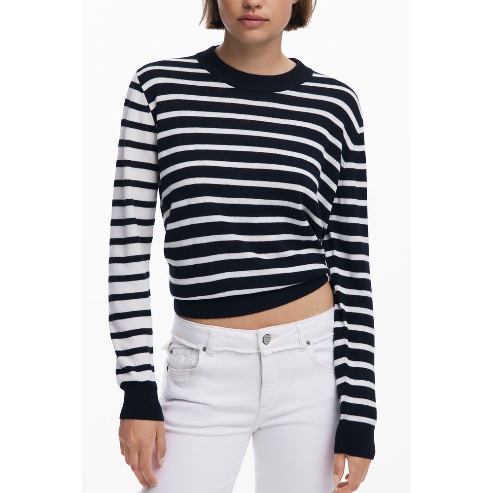 Desigual Schwarzer Pullover aus Wolle für Frauen