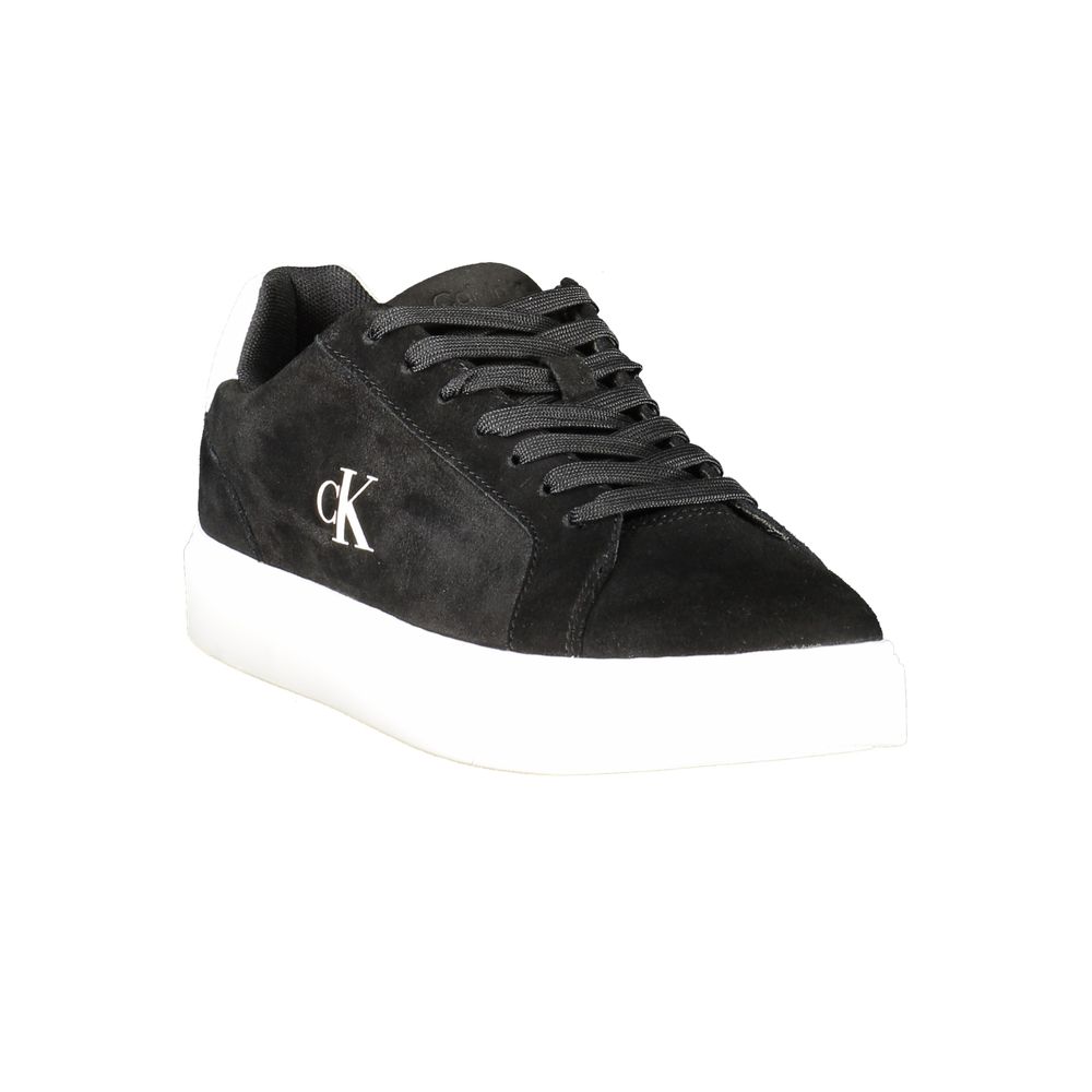 Calvin Klein Schwarzes Leder Herren Sneaker – Bild 2