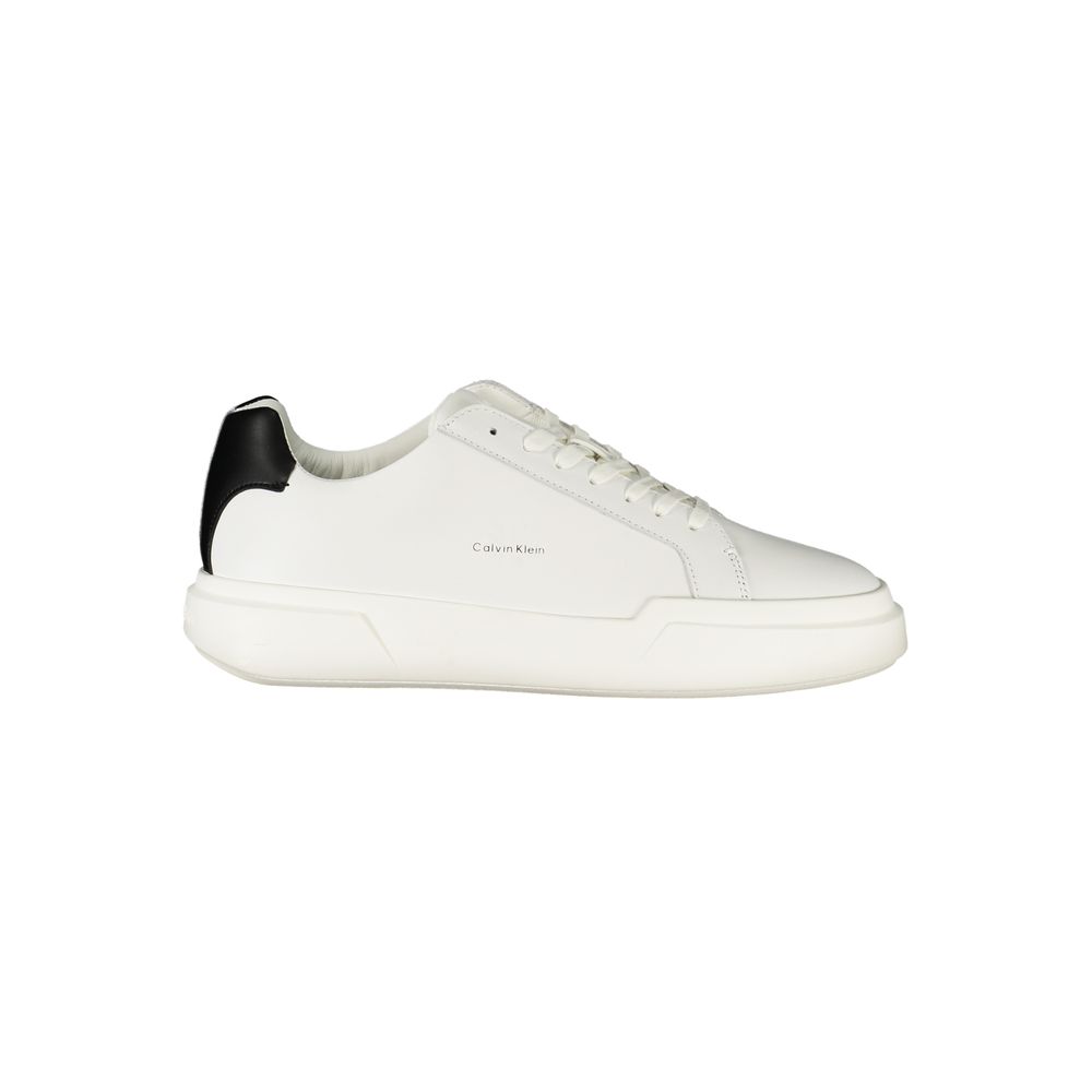Calvin Klein Weißes Leder Herren Sneaker