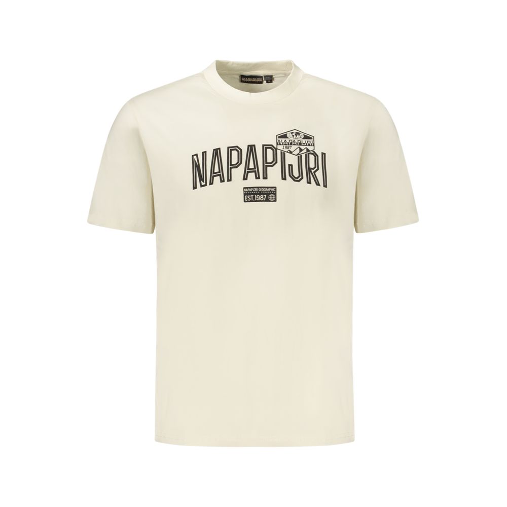 Napapijri Beige Baumwolle Männer T-Shirt