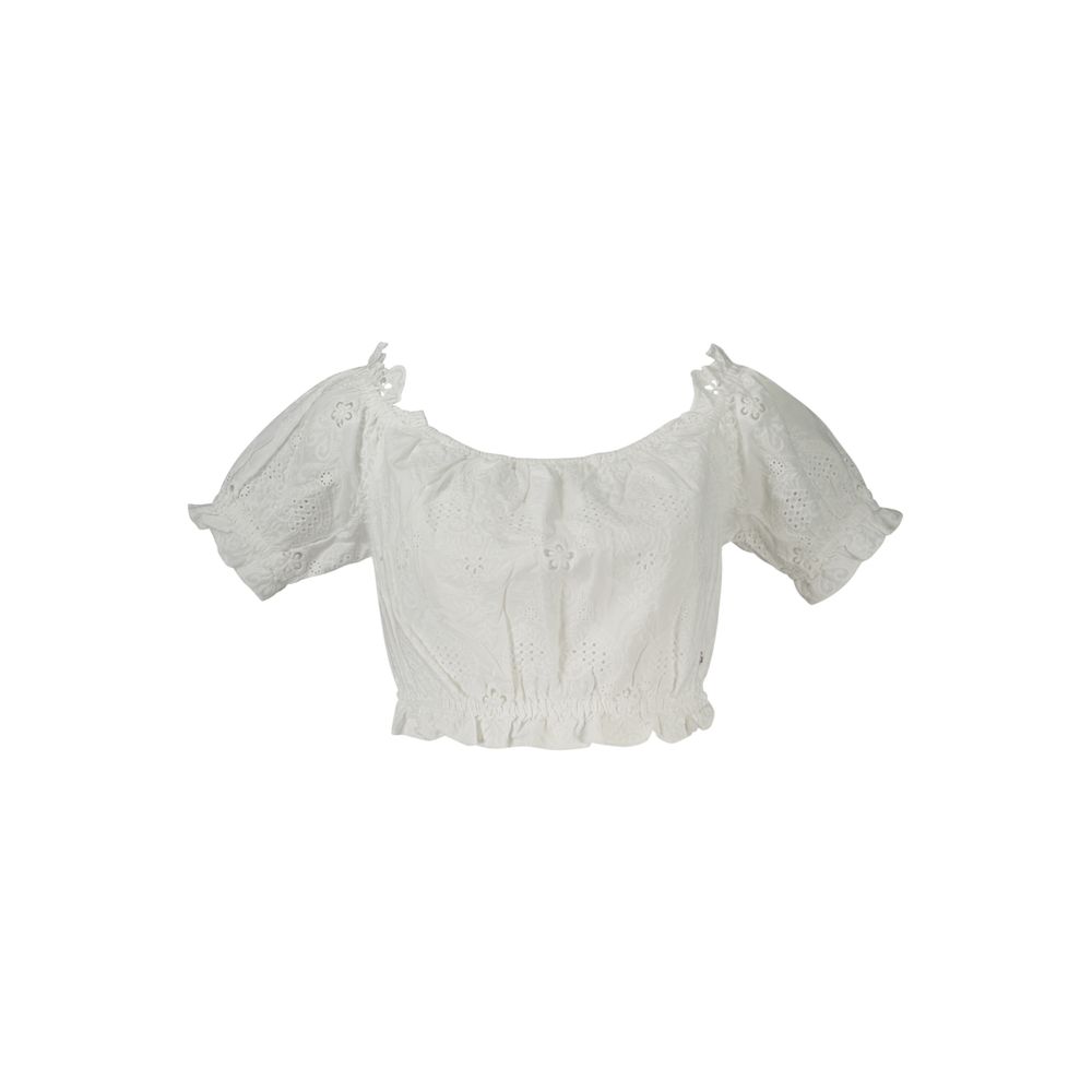 Guess Jeans Weißes Baumwollhemd