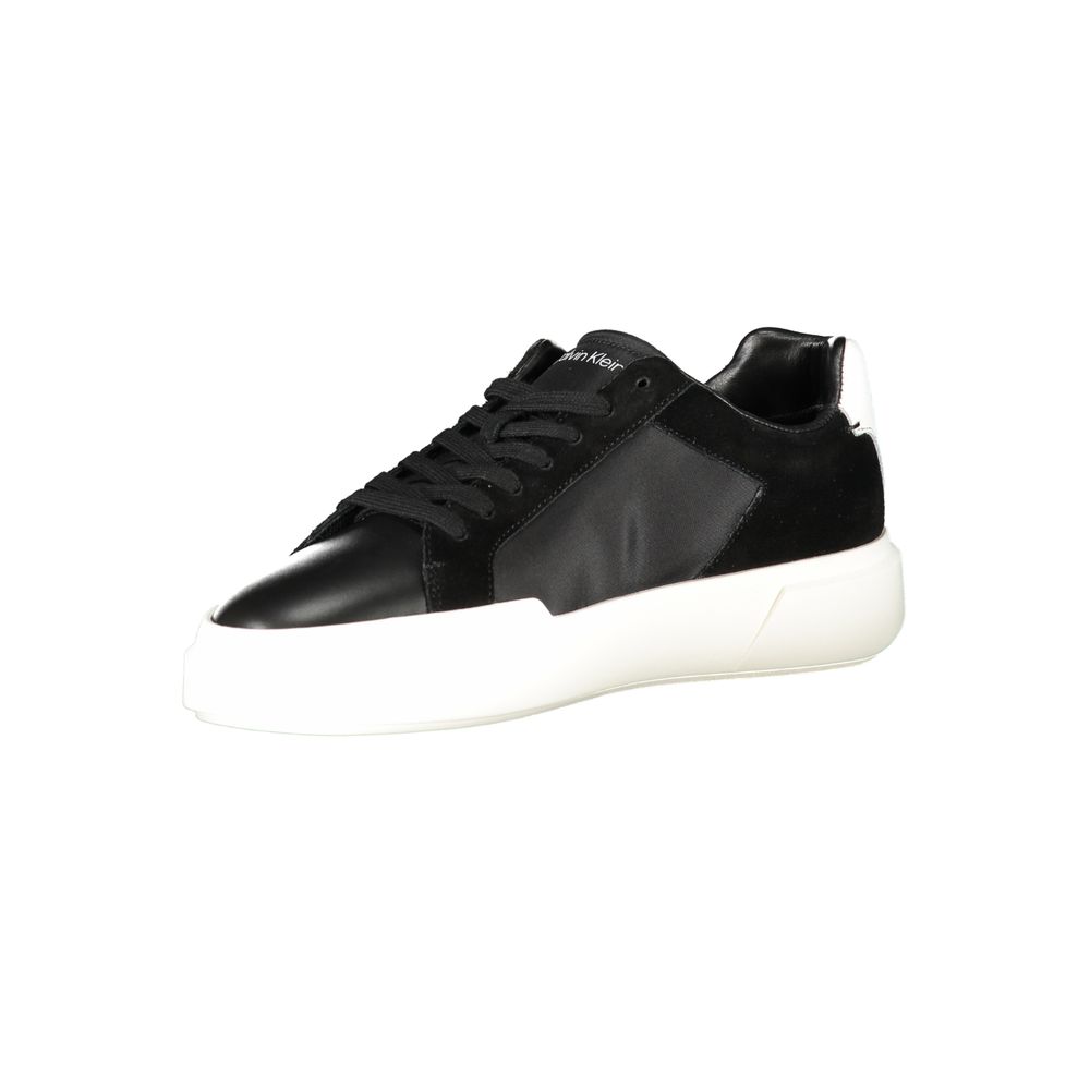 Calvin Klein Schwarzes Leder Herren Sneaker – Bild 3