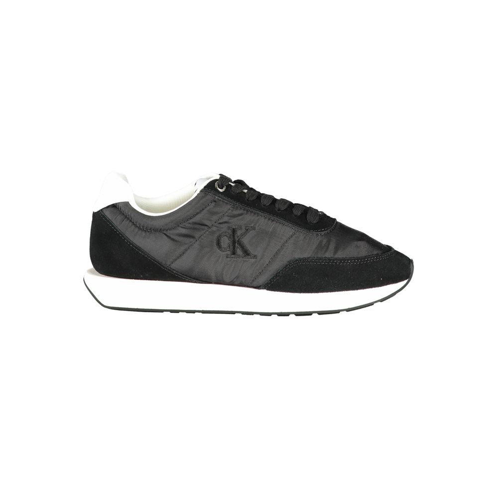 Calvin Klein Schwarzes Leder Damen Sneaker