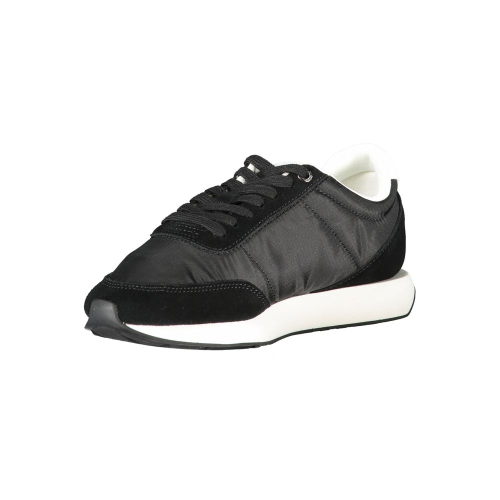 Calvin Klein Schwarzes Leder Damen Sneaker – Bild 3