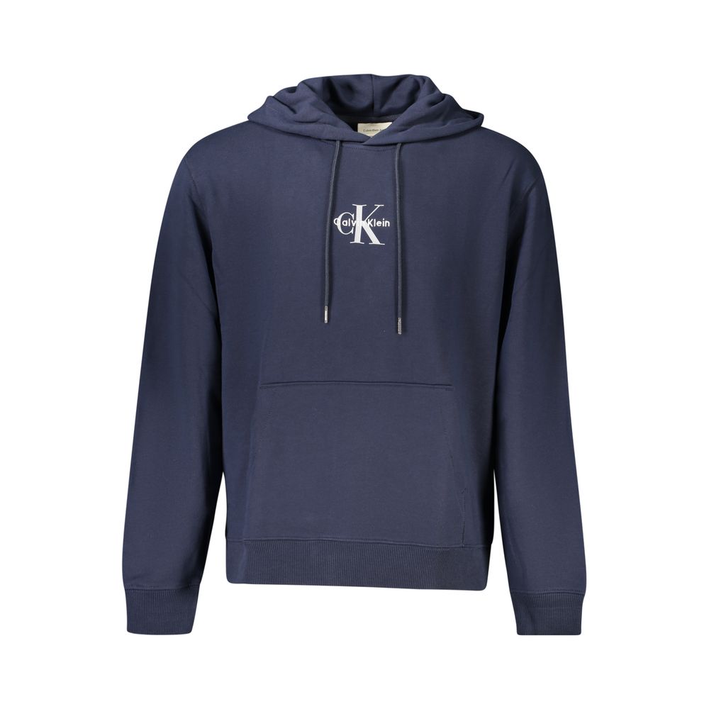 Calvin Klein Blauer Baumwollpullover für Männer