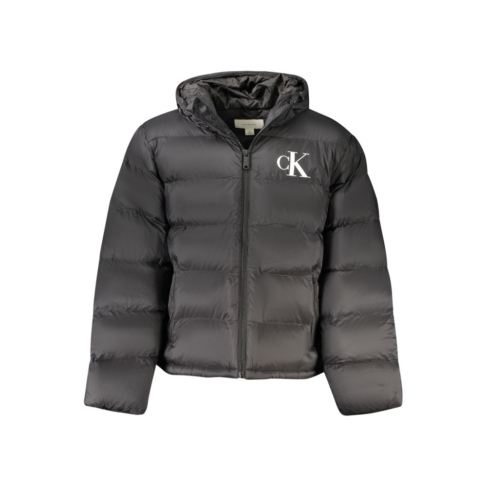 Calvin Klein Schwarze Polyamid-Jacke fĂŒr MĂ€nner